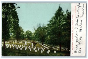 1907 View Of National Cemetery Chattanooga Tennessee TN Antique Posted Postcard