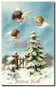 Old Postcard Fantasy Angels Angel Christmas