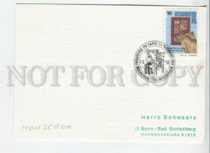 450596 Belgium 1992 year philatelic club Mouscron special cancellations