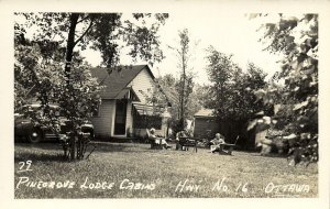 canada, OTTAWA, Pinegrove Lodge Cabins, Hwy No. 16 (1950s) RPPC Postcard