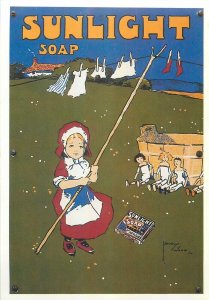 Sunlight Soap poster advertising postcard