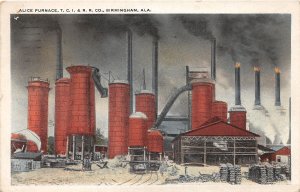 J53/ Birmingham Alabama Postcard c1920s Alice Furnace TCI&RR Company  251