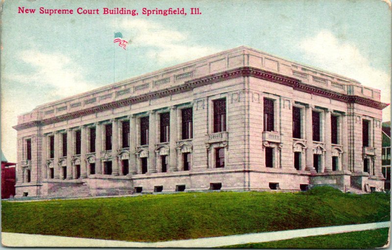 Springfield IL New Supreme Court Building Postcard unused (13878)