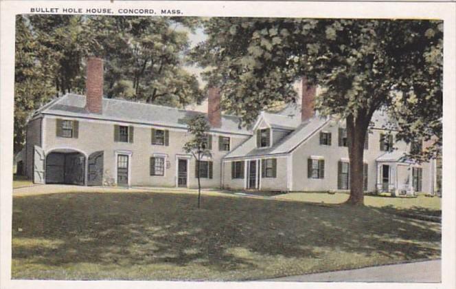 Massachusetts Concord Bullet Hole House