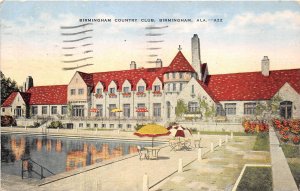Birmingham Alabama 1952 Postcard Birmingham Country Club Pool