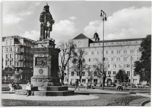 Stuttgart Germany  Schloss Platz.  Used with stamp.