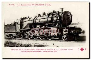 Postcard Old Train Locomotive Machine 141175 Heater d & # 39eau CAIP