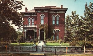 Home James Whitcomb Riley Famous Hoosier Poet Indianapolis IN Vintage Postcard