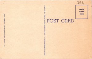 State Capitol Grounds Columbus Ohio OH Linen Postcard VTG UNP Curteich Vintage 