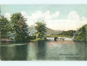 Unused Pre-1907 RUSTIC BRIDGE AT CHOCORUA LAKE Chocorua Lake NH t3414