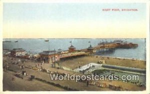 West Pier Brighton UK, England, Great Britain Writing on back 