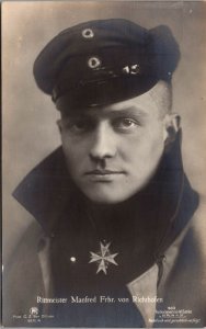 Mint Germany Aviation WW1 Fighter Aces Sanke PPC Postcard  Red Baron Portrait