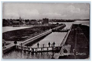 1908 New Dock Bridge View Iroquois Ontario Canada Antique Posted Postcard