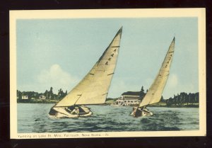 Yarmouth, Nova Scotia-N.S., Canada Postcard, Yachting On Lake St. Milo