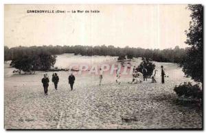 Old Postcard Ermenonville La sand sea