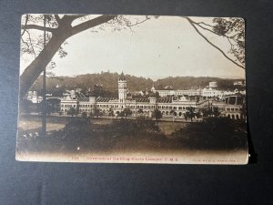 Mint Kuala Lumpur Malaysia Postcard RPPC Government Building FMS