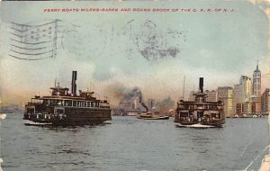 Unidentified Ferry Boat At N J Ferry Boat Ship 