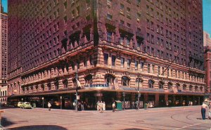 Postcard Illinois Chicago Hotel Sherman occupation Colorpicture 23-9722