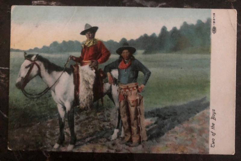 1920 Omro Wi USA Picture Postcard Covers  Native American Two Of The Boys