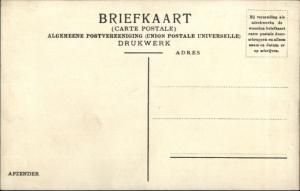 Amsterdam - Brack's Doelen Hotel Promo c1905 Emgraving Postcard