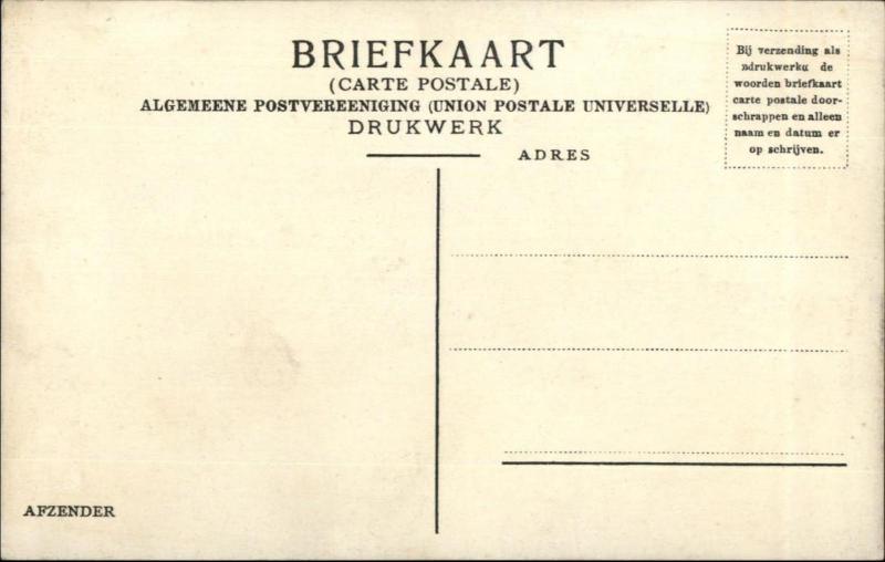 Amsterdam - Brack's Doelen Hotel Promo c1905 Emgraving Postcard