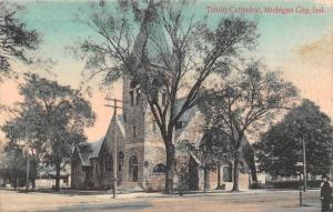 MICHIGAN CITY, IN Indiana  TRINITY CATHEDRAL~Church  LAPORTE CO  1909 Postcard