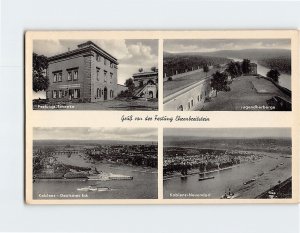 Postcard Grüß Ivon der Festung Ehrenbreitstein, Koblenz, Germany