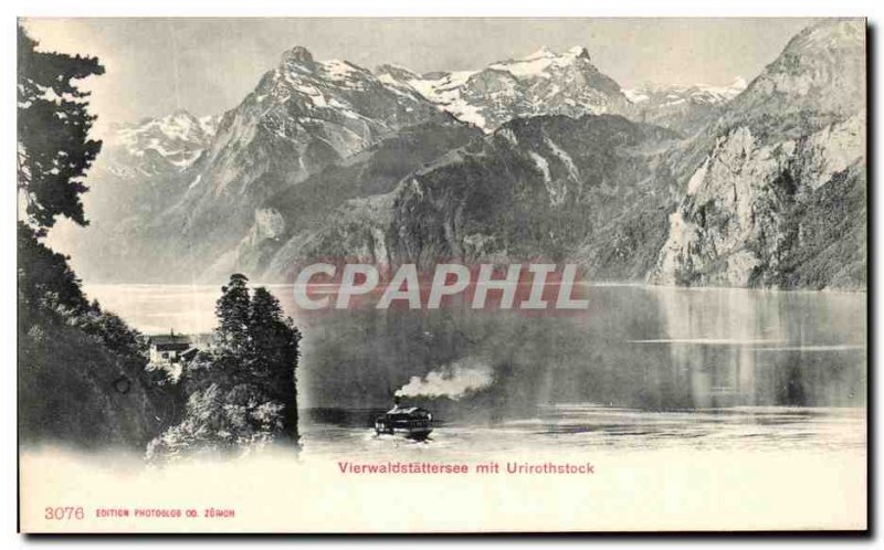 Postcard Old Vierwaldstattersee put Urirothstock