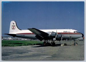 Airplane Postcard Enzo Air Airlines Airways Douglas DC-4 RP-C325 FM46