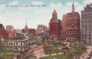 New York City Hall And Newspaper Row