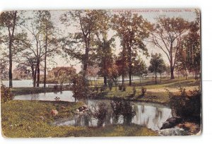 Milwaukee Wisconsin WI Postcard 1907-1915 Scene in Kosciusco Park
