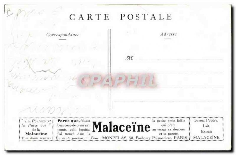 Old Postcard Womenswear About weighing Advertisement Malaceine
