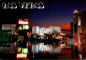 Nevada Las Vegas The Strip At Night 1989