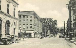 VT, Rutland, Vermont, West Street, Collotype