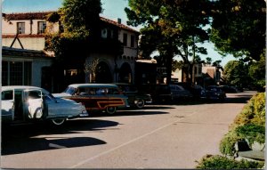Vtg 1960's Ocean Avenue Street View Old Cars Carmel California CA Postcard
