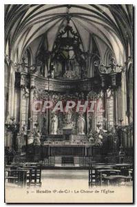 Postcard Old Hesdin P C of the Church Choir