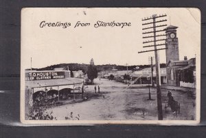 QUEENSLAND, STANTHORPE, MAIN St., T.O. HOUSTON, CLOTHIER, c1910 ppc., used.