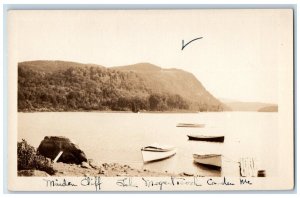 c1910's Maiden Cliff Lake Megunticook Camden Maine ME Unposted RPPC Postcard 