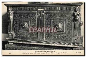 Old Postcard Musee des Arts Decoratifs Safe walnut