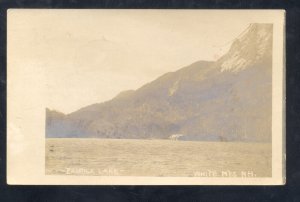 RPPC WHITE MOUNTAINS NEW HAMPSHIRE NH PROFILE LAKE VINTAGE REAL PHOTO POSTCARD