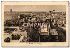 Old Postcard Morocco Rabat Flight Stork