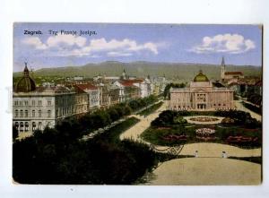 236443 CROATIA ZAGREB Market Franz Joseph Vintage RPPC 