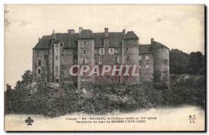 Old Postcard The castle Boussac Jean Birth Brush