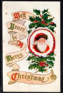 Christmas Santa Holly