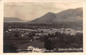 KESWICK CUMBRIA UK VIEWED FROM CASTLE HEAD REAL PHOTO POSTCARD 1928