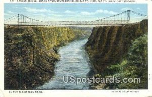 Hansen Bridge - Snake River, Idaho ID