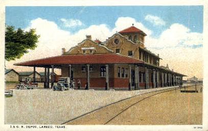 I. and G.N. Depot, Laredo, Texas, TX, USA Railroad Train Depot Postcard Post ...