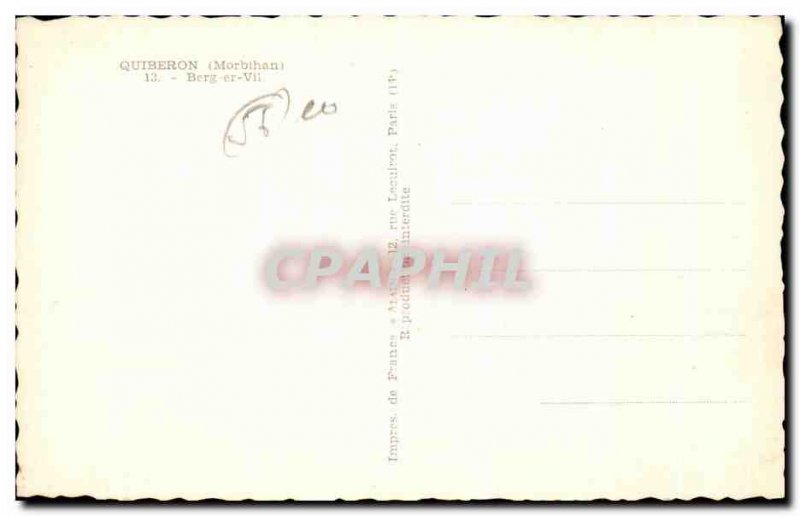 Old Postcard Quiberon (Morbihan) Berg er Vil