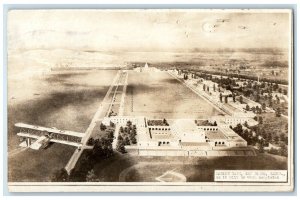 1925 Aerial View Of Marine Base San Diego California CA RPPC Photo Postcard