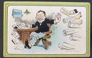 Mint USA Picture Postcard Political Teddy Roosevelt For President